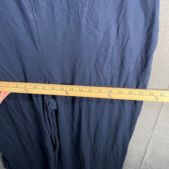 Duddl Duds Flexwear v-Neck Jumpsuit Oxford Navy, Medium Regular Wide Leg - Picture 8 of 15